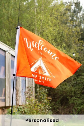 Personalised Orange Camping Flag by Jonny's Sister (K59744) | £26