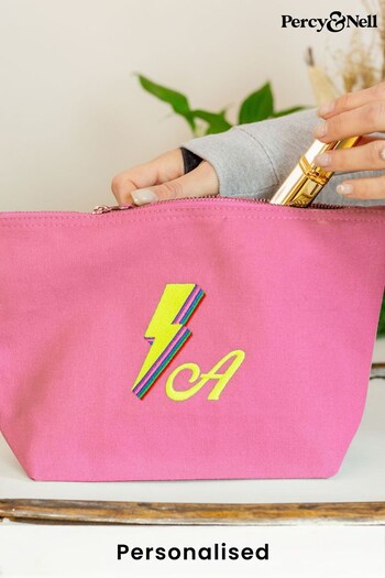 Personalised Lightning Bolt Pouch by Percy & Nell (K59803) | £15