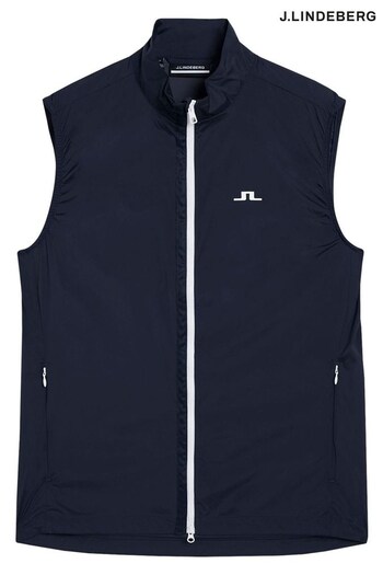 J.Lindeberg Navy Blue Ash Light Packable Golf Jacket (K60200) | £55