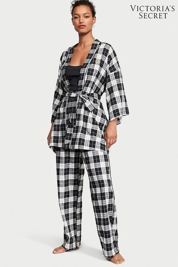 Victoria's Secret Black And White Buffalo Check Pyjama Set (K60264) | £59