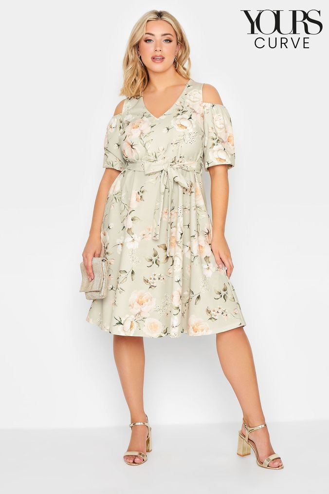 Short sleeve hotsell cold shoulder dress