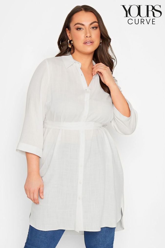 Plus size sales white dresses online