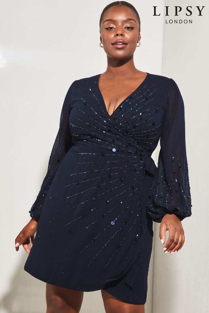Buy Women s Sequin Plunge Dresses Online Next UK