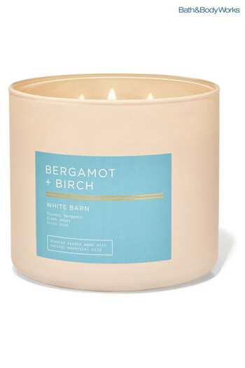 Bath & Body Works Bergamot Birch Raspberries & Whipped Vanilla 3-Wick Candle 14.5 oz / 411 g (K60628) | £29.50