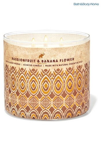 New: Last 7 Days Passionfruit Banana Flower 3-Wick Candle 14.5 oz / 411g (K60632) | £29.50