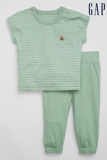 Gap Green Baby Jogger Two-Piece Outfit Set (K60650) | £25