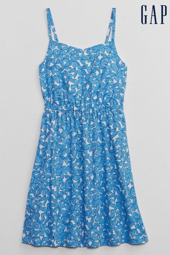 Gap Blue Stripe Back Bow Knot Dress (K60733) | £25