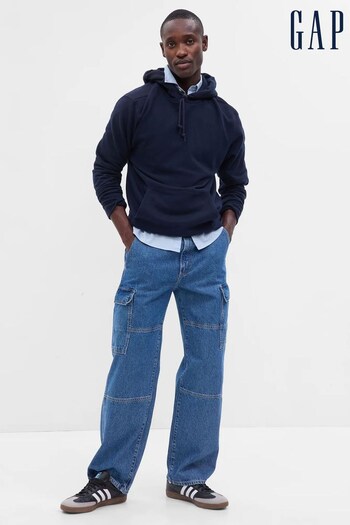 Gap Blue 90s Original Straight Fit Cargo Jeans (K60931) | £60