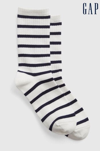 Gap White Organic Cotton Crew Socks (K60935) | £5