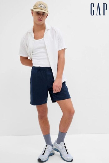 Gap Navy Blue 7" Linen Cotton Shorts (K60957) | £45