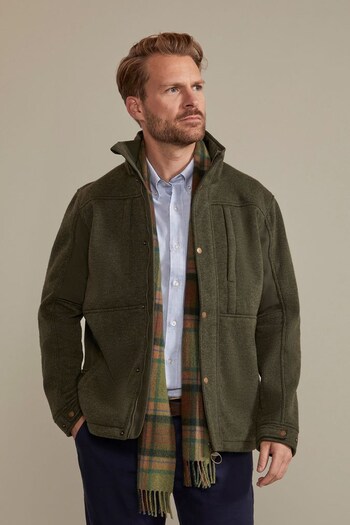 Hinter + Hobart Khaki Green Cornwall Mens Softshell Jacket (K60987) | £125