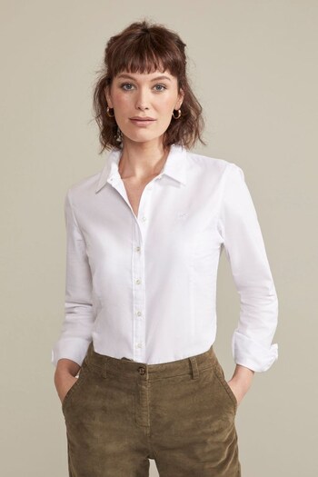 Hinter + Hobart White Helston Womens Oxford Shirt (K60990) | £40
