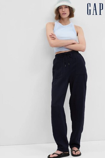 Gap Blue Crinkle Gauze Loose Trousers (K61032) | £40