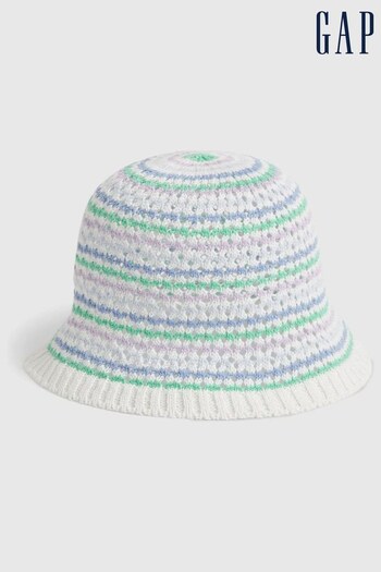 Gap Blue Stripe Crochet Bucket Hat (K61098) | £20