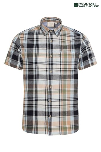 Mountain Warehouse Green Holiday Mens Cotton Shirt (K61564) | £27