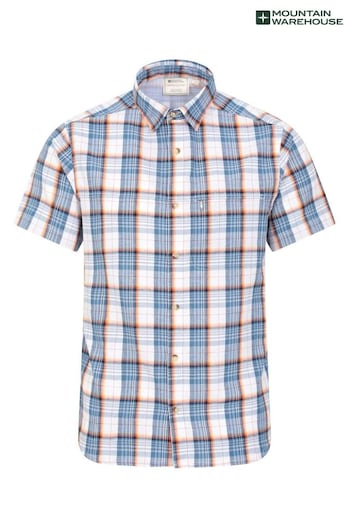 Mountain Warehouse Blue Holiday Mens Cotton Shirt (K61565) | £27
