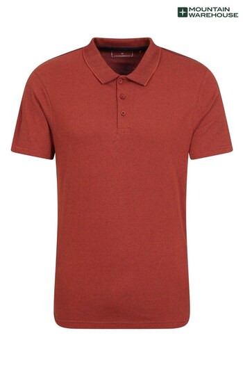 Mountain Warehouse Orange Cordyline Textured Polo T-Shirt - Mens (K61574) | £26