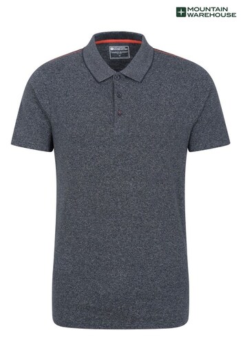 Mountain Warehouse Blue Cordyline Textured Polo T-Shirt - Mens (K61575) | £26
