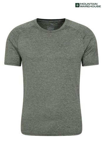 Mountain Warehouse Green Agra IsoCool Striped UV Protection T-Shirt -  Mens (K61586) | £23