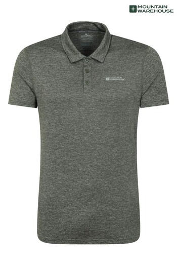 Mountain Warehouse Green Agra Stripe Polo Shirt - Mens (K61590) | £23