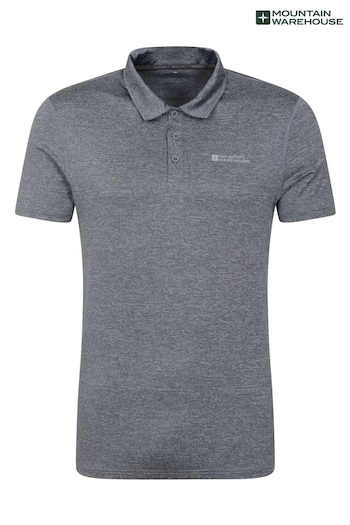 Mountain Warehouse Grey Agra Stripe Polo Shirt - Mens (K61592) | £23