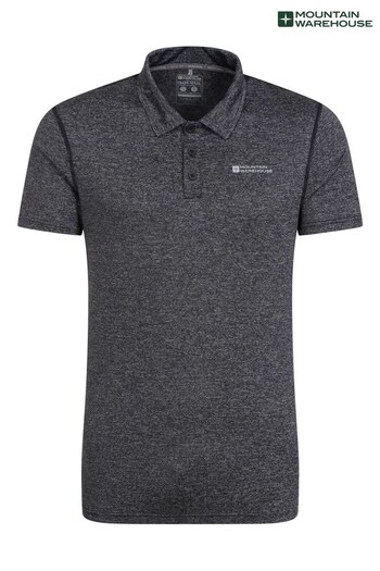 Mountain Warehouse Black Agra Stripe Polo Shirt - Mens (K61594) | £23