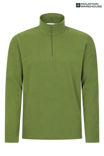 Mountain Warehouse Green Camber Half-Zip Fleece - Mens (K61616) | £22
