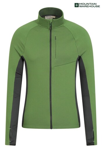 Mountain Warehouse Green Denali Mens Full-Zip Fleece Jacket (K61621) | £62