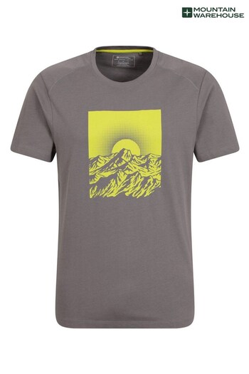 Mountain Warehouse Grey Sunrise  Organic T-Shirt -Mens (K61623) | £23
