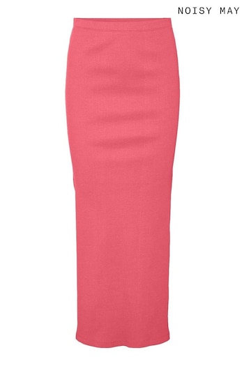 NOISY MAY Pink Split Hem Jersey Skirt (K61678) | £18