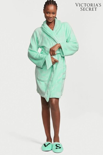 Victoria's Secret Waterfall Green Cosy Short Dressing Gown (K61682) | £49