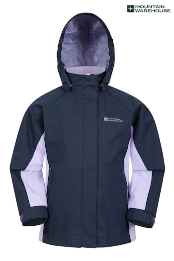 Mountain Warehouse Blue Shelly II Waterproof Jacket - Kids (K61754) | £36