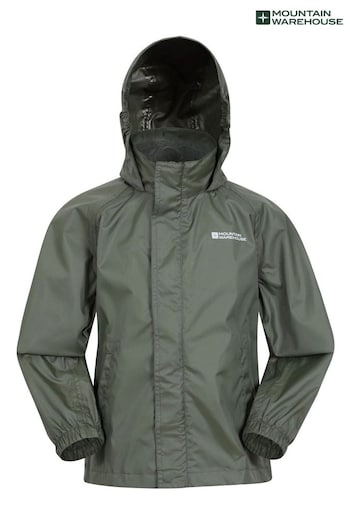 Mountain Warehouse Green Pakka Waterproof Jacket - Kids (K61782) | £25