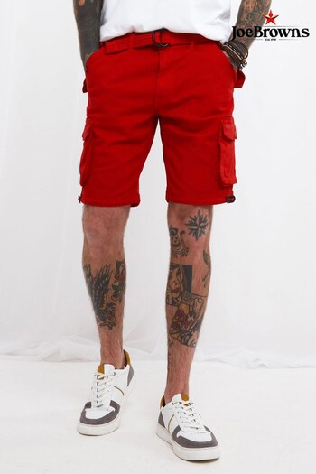 Joe Browns Red Hit The Action Machine Shorts (K61846) | £40