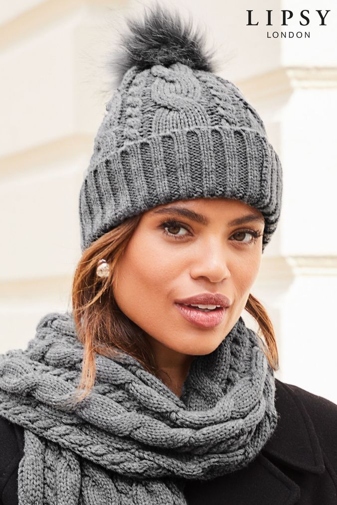 Womens grey hat hot sale