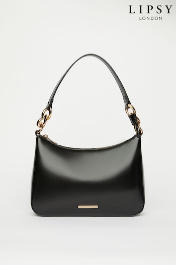 Lipsy Black Chain Scoop Shoulder Bag (K61899) | £35