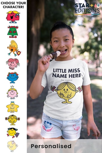 Personalised Little Miss Childrens T-Shirt by Star Editions (K62257) | £15