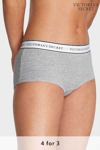 Victoria's Secret Heather Grey Short Logo Knickers (K62377) | £9