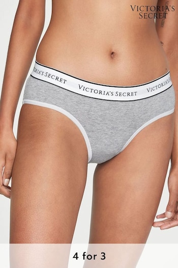 Victoria's Secret Vs Medium Heather Grey Logo Hipster Knickers (K62378) | £9