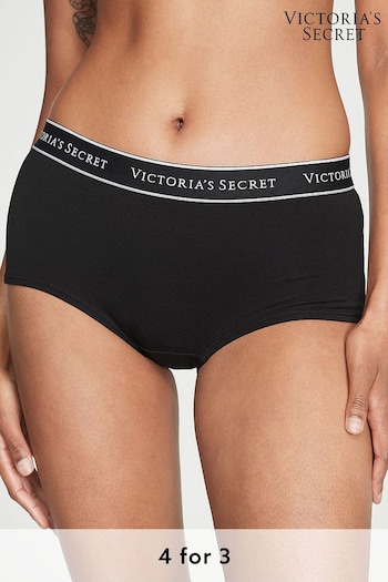 Victoria's Secret Black Short Logo Knickers (K62380) | £9