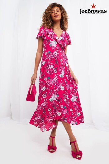 Joe Browns Pink Francesca Frill Dress (K62513) | £60
