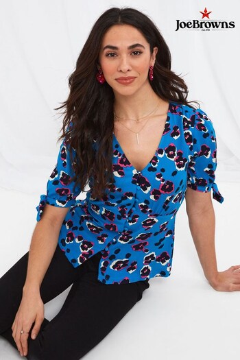 Joe Browns Blue Alluring Animal Blouse (K62525) | £50