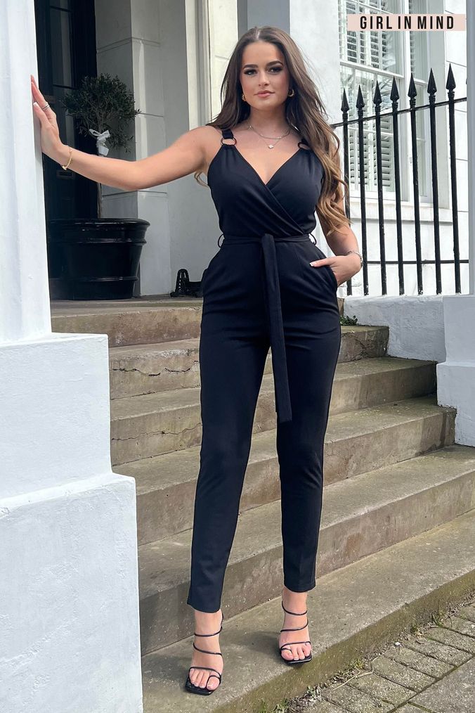 Next black petite jumpsuit best sale