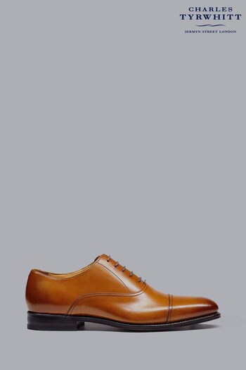 Charles Tyrwhitt Brown Leather Oxford Shoe (K62897) | £150