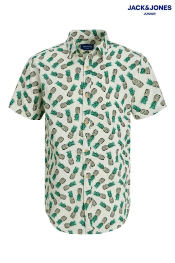 JACK & JONES JUNIOR Green Short Sleeve Shirt (K62989) | £20