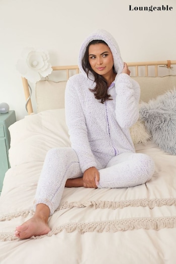 Loungeable Purple Snow Tipped Well Soft All-In-One (K63367) | £32