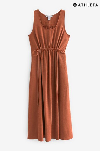 Athleta Brown Echo Sleeveless Midi Dress (K63492) | £100