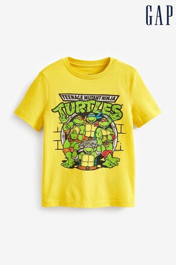 Gap Yellow Graphic Ninja Turtles Short Sleeve T-Shirt (K63781) | £20