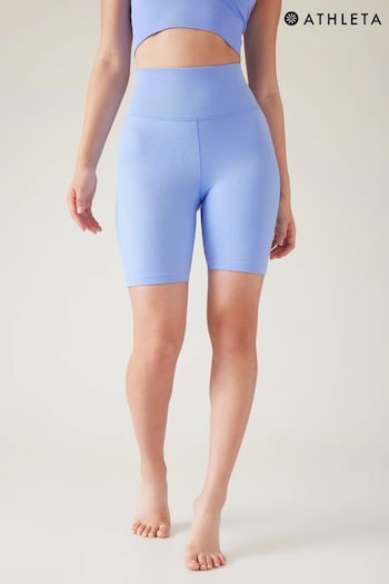 Athleta Blue Aurora Seamless 7" Shorts (K64004) | £55