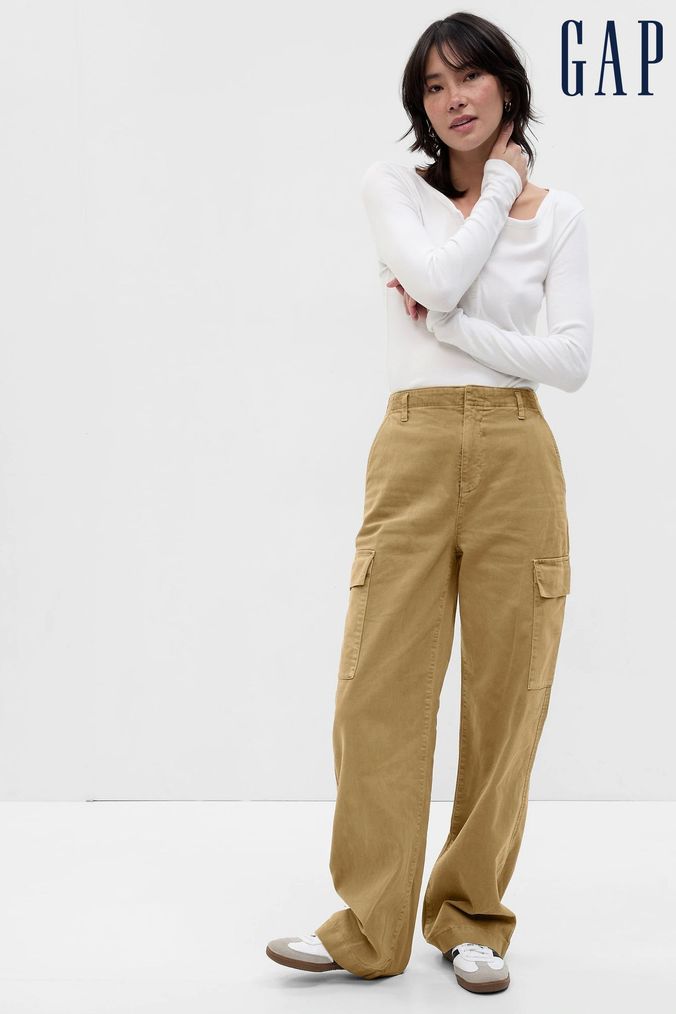 Buy Women s Natural Gap Trousers Online Next UK